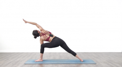 Extended side angle pose