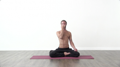 Pranayama practice at Yogateket