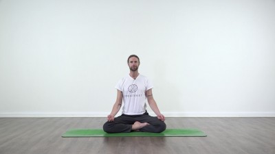 Yoga practice at Yogateket with guy