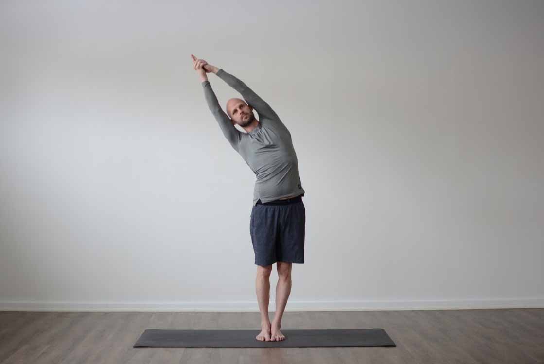 Ardha chandrasana with Pada hastasana